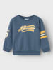 name it Sweatshirt "Niklas" in Dunkelblau/ Orange