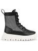 DKNY Leder-Boots in Schwarz