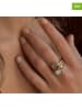Les Petites Précieuses 3-delige set: vergulde ringen met edelstenen