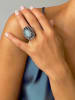 Les Petites Précieuses Silber-Ring mit Edelstein