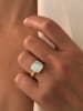 Les Petites Précieuses Vergold. Ring mit Edelstein