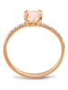 Les Petites Précieuses Rosévergold. Ring mit Edelsteinen