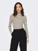 ONLY Rollkragenpullover "Karol" in Creme/ Schwarz