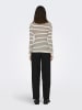 ONLY Rollkragenpullover "Karol" in Creme/ Schwarz