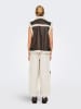 ONLY Bodywarmer "Betty" donkerbruin/crème