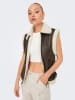 ONLY Bodywarmer "Betty" donkerbruin/crème