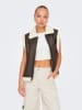 ONLY Bodywarmer "Betty" donkerbruin/crème