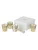 J Line 4er-Set: Duftkerzen "M-Chick" in Gold - 4x 105 g
