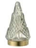 J Line Decoratief ledfiguur tranparant/goudkleurig - (B)9 x (H)16 x (D)9 cm