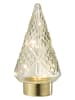 J Line Decoratief ledfiguur tranparant/goudkleurig - (B)13 x (H)24,5 x (D)13 cm
