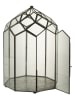 J Line Laterne in Transparent/ Schwarz - (B)28 x (H)50,5 cm
