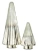 J Line Dekofigur in Transparent/ Silber - (B)14 x (H)36 x (T)14 cm