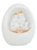 J Line Decoratief object wit/goudkleurig - (B)16 x (H)19 x (D)11,5 cm