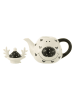 J Line Theekan wit/zwart - (H)16,3 cm