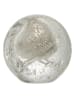 J Line Dekoobjekt in Transparent/ Silber - (H)10,5 x Ø 10,5 cm