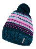 Crazy Czapka beanie "Input" w kolorze granatowym ze wzorem