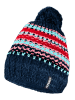 Crazy Czapka beanie "Input" w kolorze granatowym ze wzorem