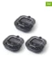 Monbento 3er-Set: Lunchboxen "Gourmet" in Dunkelblau/ Transparent - 850 ml