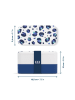Monbento 2-delige lunchset "Leopard" blauw