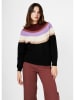 4funkyflavours Sweter w kolorze czarno-bordowo-beżowym
