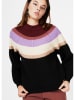 4funkyflavours Sweter w kolorze czarno-bordowo-beżowym