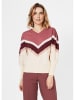 4funkyflavours Pullover in Beige/ Beere