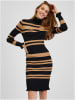 orsay Strickkleid in Beige/ Schwarz