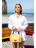 Victor & Hugo Paris Leder-Henkeltasche "Tahiti" in Beige - (B)25 x (H)15 x (T)20 cm
