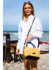 Victor & Hugo Paris Leder-Henkeltasche "Tahiti" in Beige - (B)25 x (H)15 x (T)20 cm