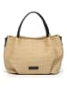 Victor & Hugo Paris Leder-Henkeltasche "Tahiti" in Beige - (B)25 x (H)15 x (T)20 cm
