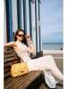 Victor & Hugo Paris Leder-Henkeltasche "Tahiti" in Beige - (B)25 x (H)15 x (T)20 cm