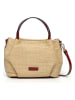 Victor & Hugo Paris Leder-Henkeltasche "Tahiti" in Beige - (B)25 x (H)15 x (T)20 cm