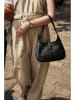 Victor & Hugo Paris Leder-Schultertasche "Lise" in Schwarz - (B)26 x (H)16 x (T)7 cm