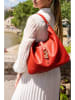 Victor & Hugo Paris Leder-Schultertasche "Margot" in Rot - (B)30 x (H)39 x (T)2 cm