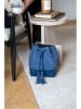 Victor & Hugo Paris Leder-Umhängetasche "Livy" in Dunkelblau - (B)21 x (H)27 x (T)15 cm