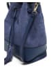 Victor & Hugo Paris Leren schoudertas "Livy" donkerblauw - (B)21 x (H)27 x (D)15 cm