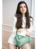 Victor & Hugo Paris Leder-Henkeltasche "Jeny" in Grün - (B)25 x (H)19 x (T)7 cm