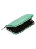 Victor & Hugo Paris Leren portemonnee "Kaya" groen - (B)19 x (H)10 cm