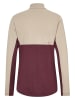 Ziener Fleecepullover "Japra" in Beige/ Rot
