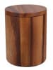 houseproud Kosmetikdose "Timber Craft" in Braun - (H)12 x Ø 9 cm