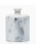 houseproud Kosmetikdose "Gloss Marble" in Grau/ Weiß - (H)13 x Ø 9,5 cm