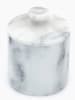 houseproud Kosmetikdose "Gloss Marble" in Grau/ Weiß - (H)13 x Ø 9,5 cm