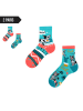 TODO SOCKS  2er-Set: Socken in Hellblau/ Orange
