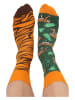 TODO SOCKS 2er-Set: Socken in Orange/ Grün