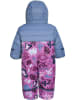 Peek U Winter-Overall "Cyan" in Blau/ Lila