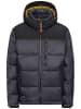 Camel Active Winterjacke in Schwarz/ Anthrazit