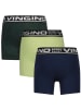Vingino 3er-Set: Boxershorts in Dunkelblau/ Grün