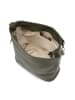 Mia Tomazzi Leren schoudertas "Sabaudia" kaki - (B)26 x (H)28 x (D)12 cm