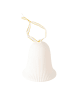 Boltze Decoratieve ledhanger "Belly" wit - (H)10 x Ø 9 cm