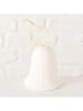 Boltze Decoratieve ledhanger "Belly" wit - (H)10 x Ø 9 cm